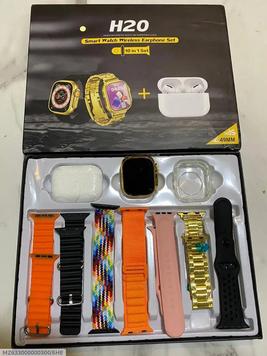 10 In 1 Bluetooth Smart Watch with Long-Lasting Battery